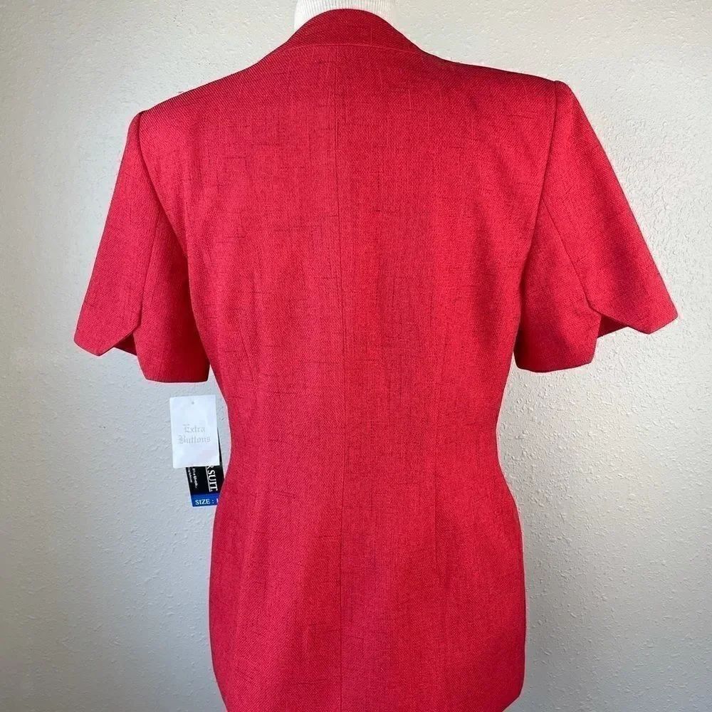 NWT Sag Harbor Red Matching Dress Jacket & Slacks - Picture 7 of 14